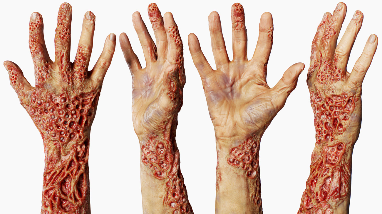 Download male 3d Zombie hands realistic